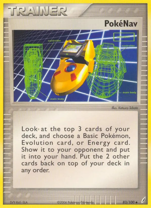PokéNav, Pokémon card