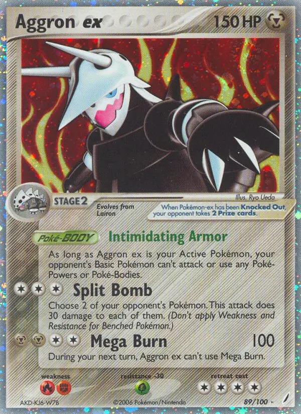 Aggron ex, Pokémon card