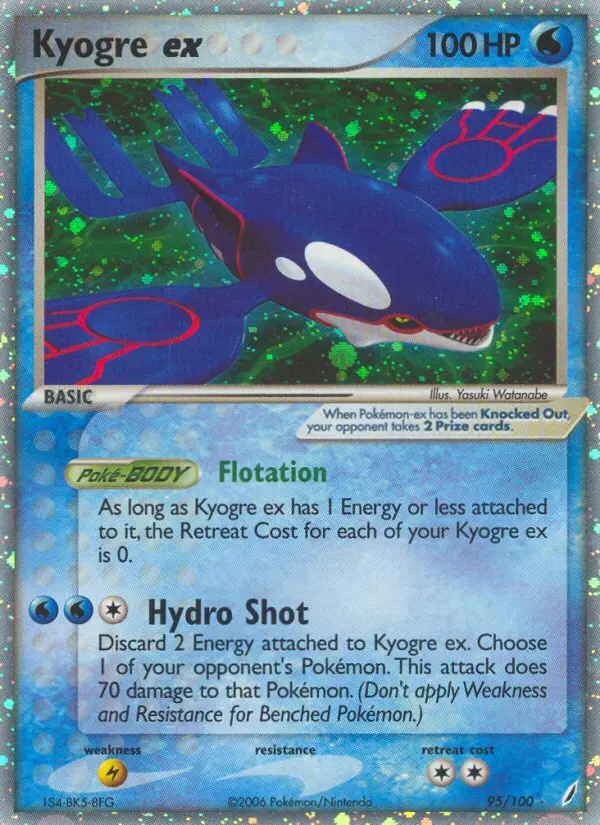 Kyogre ex, Pokémon card