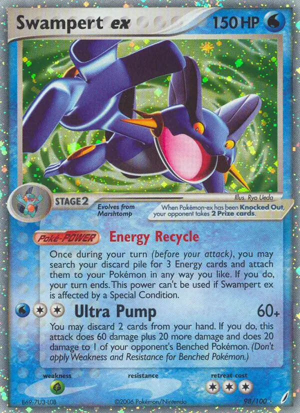 Swampert ex, Pokémon card