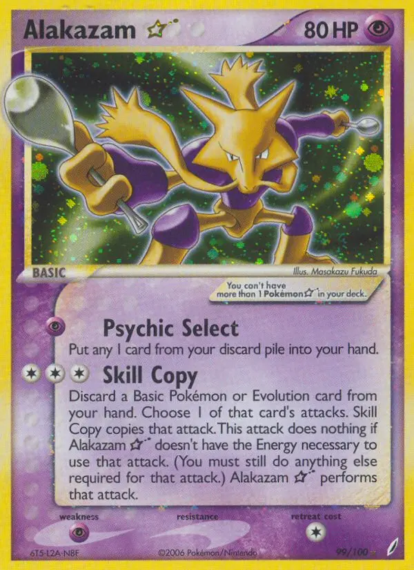 Alakazam ☆, Pokémon card