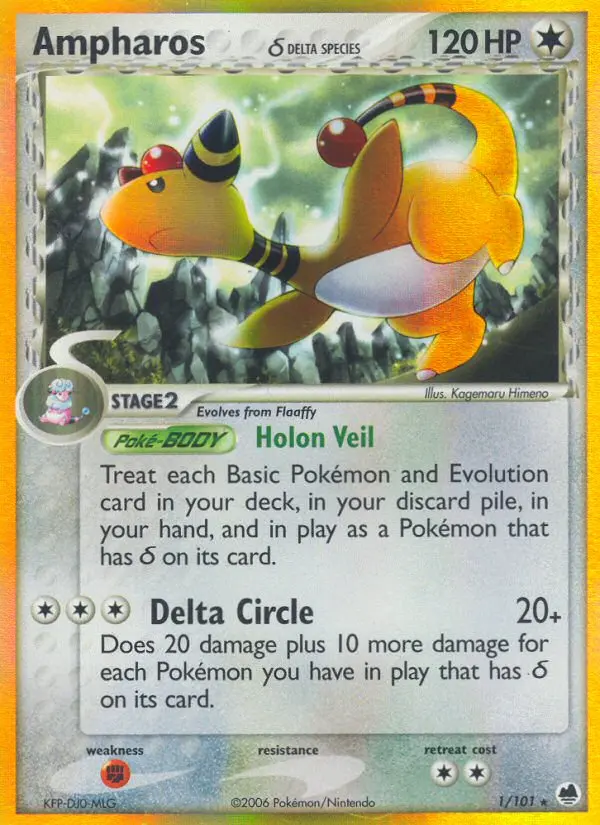 Ampharos δ, Pokémon card