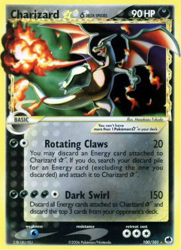 Charizard ☆ δ, Pokémon card