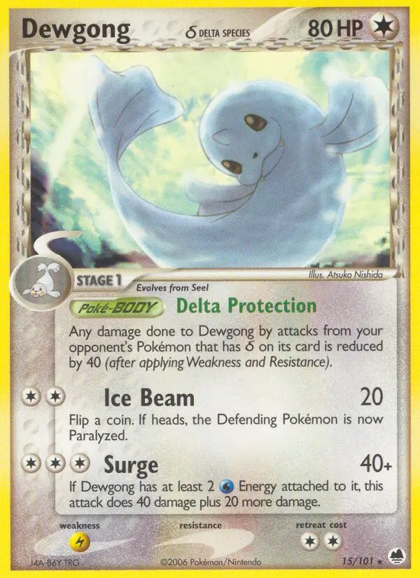 Dewgong δ, Pokémon card