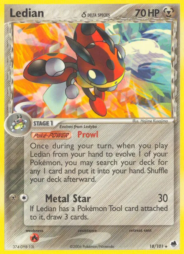 Ledian δ, Pokémon card