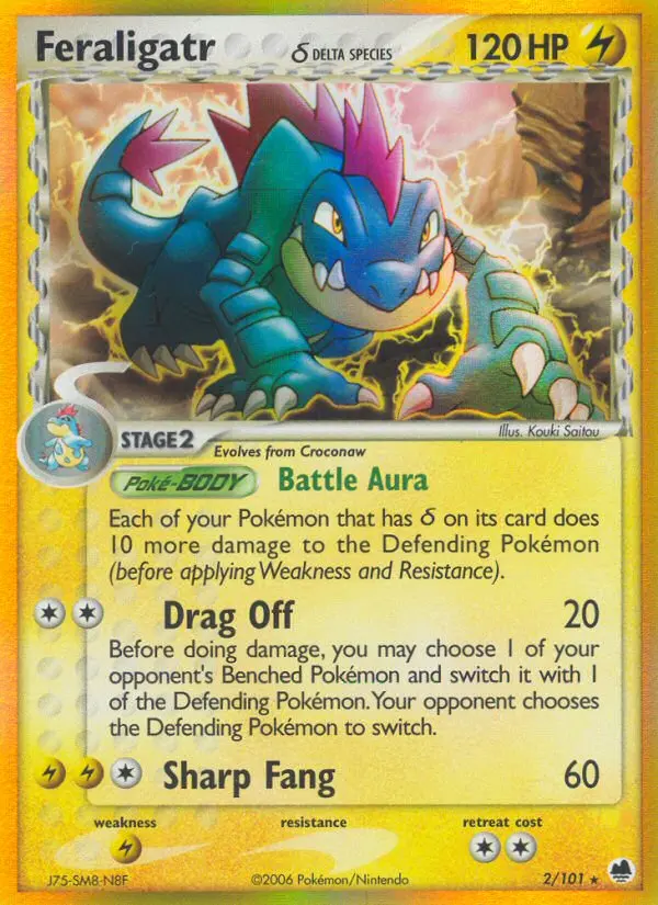 Feraligatr δ, Pokémon card