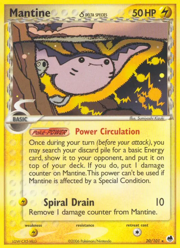 Mantine δ, Pokémon card
