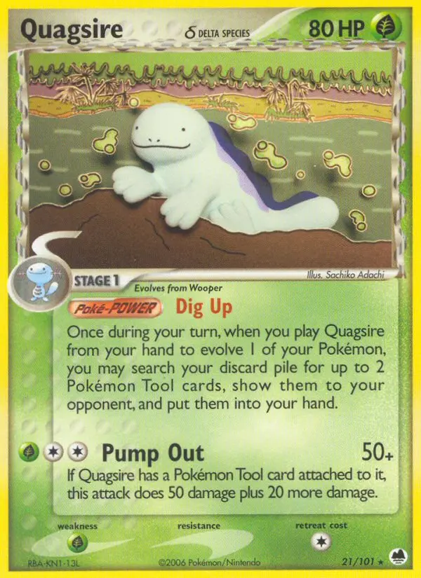 Quagsire δ, Pokémon card