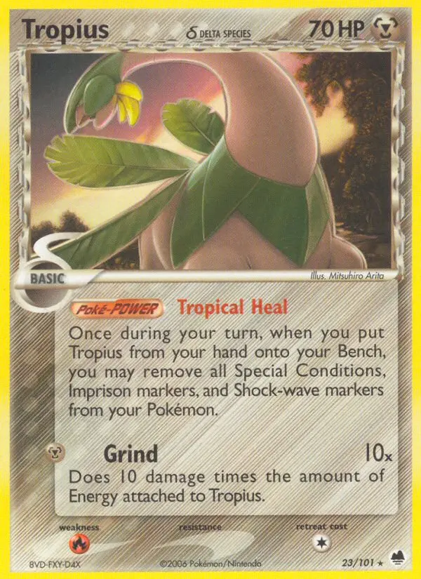 Tropius δ, Pokémon card