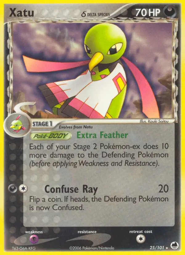 Xatu δ, Pokémon card