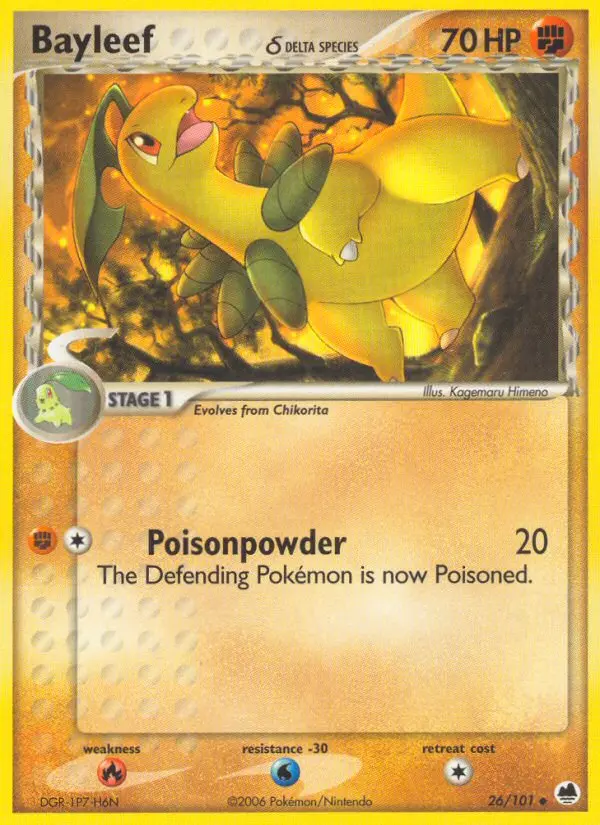Bayleef δ, Pokémon card