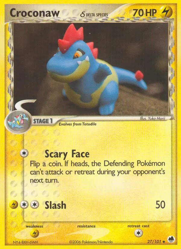 Croconaw δ, Pokémon card