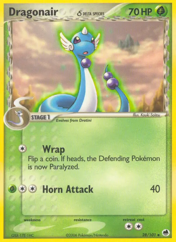 Dragonair δ, Pokémon card