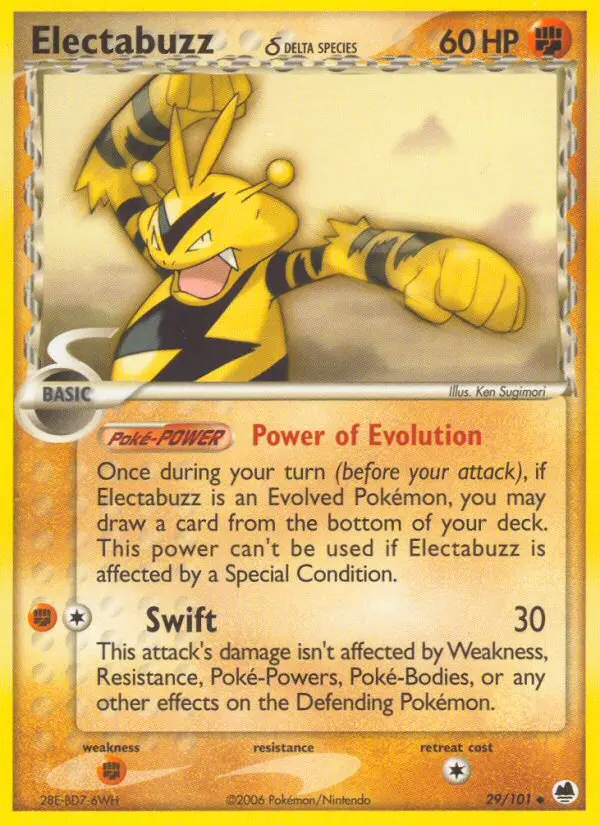 Electabuzz δ, Pokémon card