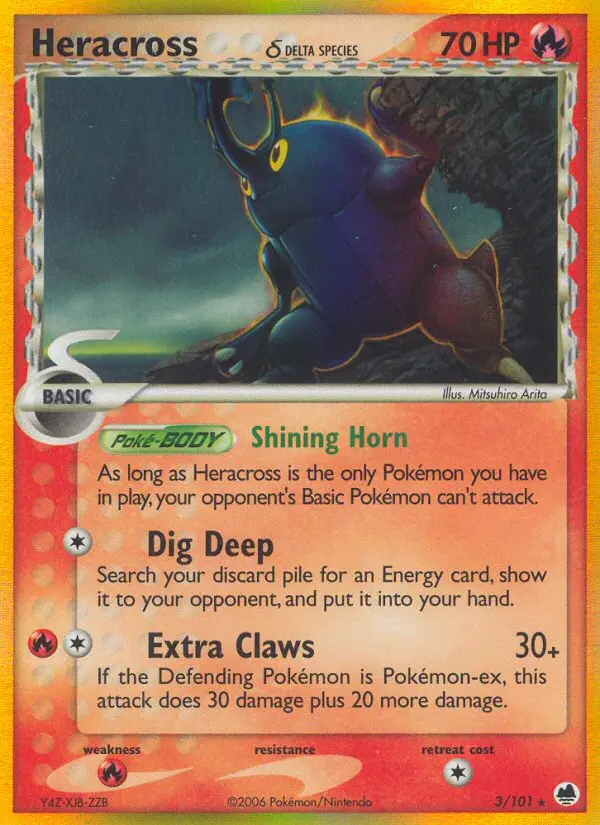 Heracross δ, Pokémon card