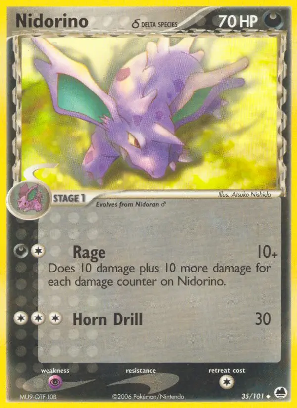 Nidorino δ, Pokémon card