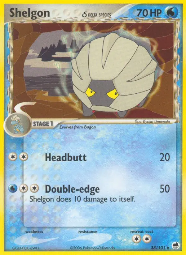 Shelgon δ, Pokémon card