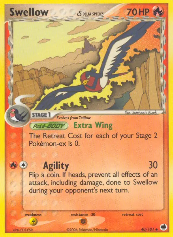 Swellow δ, Pokémon card