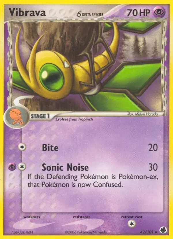 Vibrava δ, Pokémon card