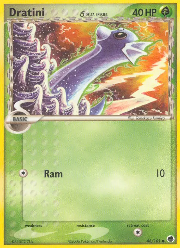 Dratini δ, Pokémon card