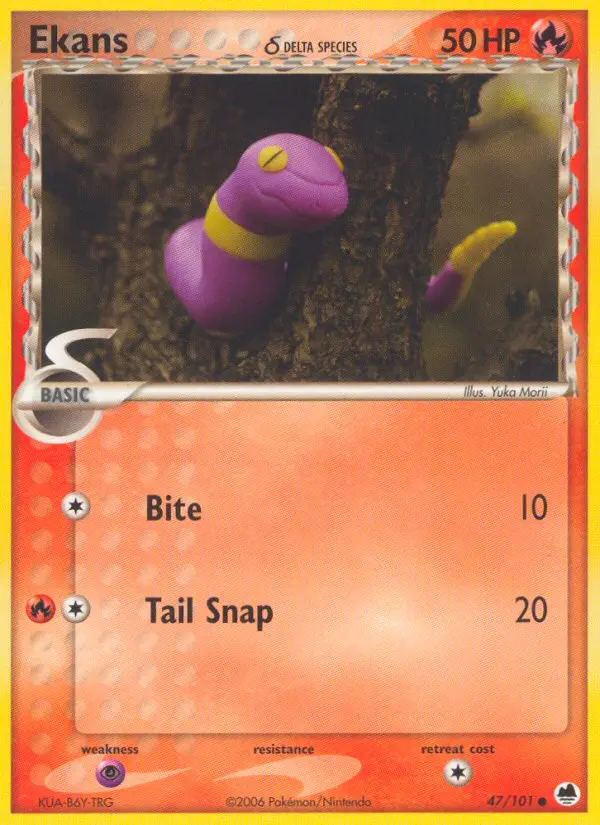Ekans δ, Pokémon card