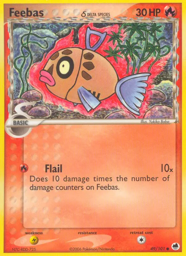 Feebas δ, Pokémon card