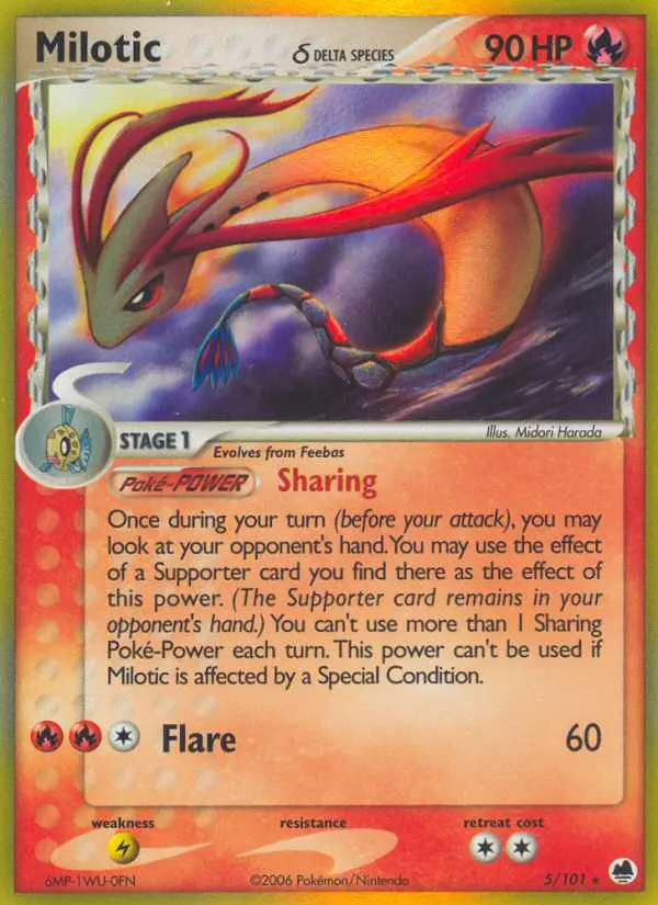 Milotic δ, Pokémon card