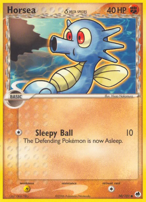 Horsea δ, Pokémon card
