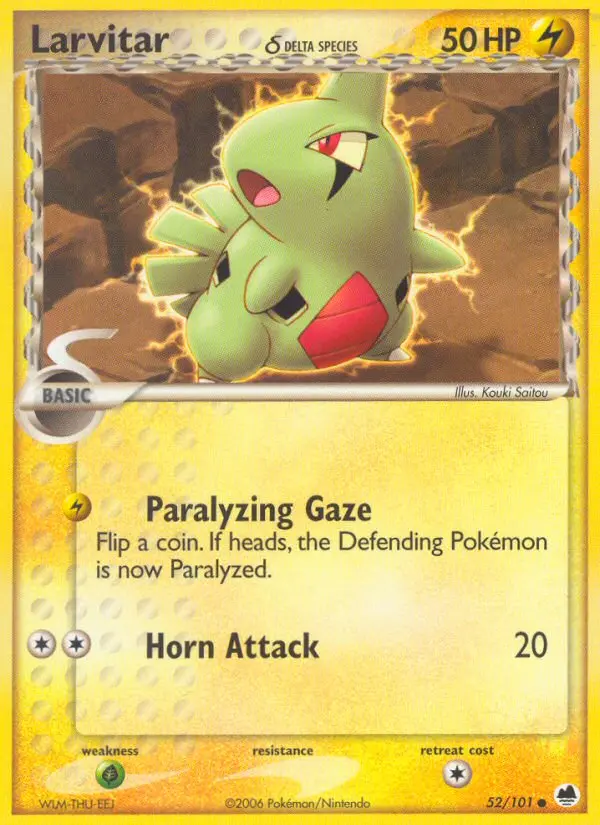 Larvitar δ, Pokémon card