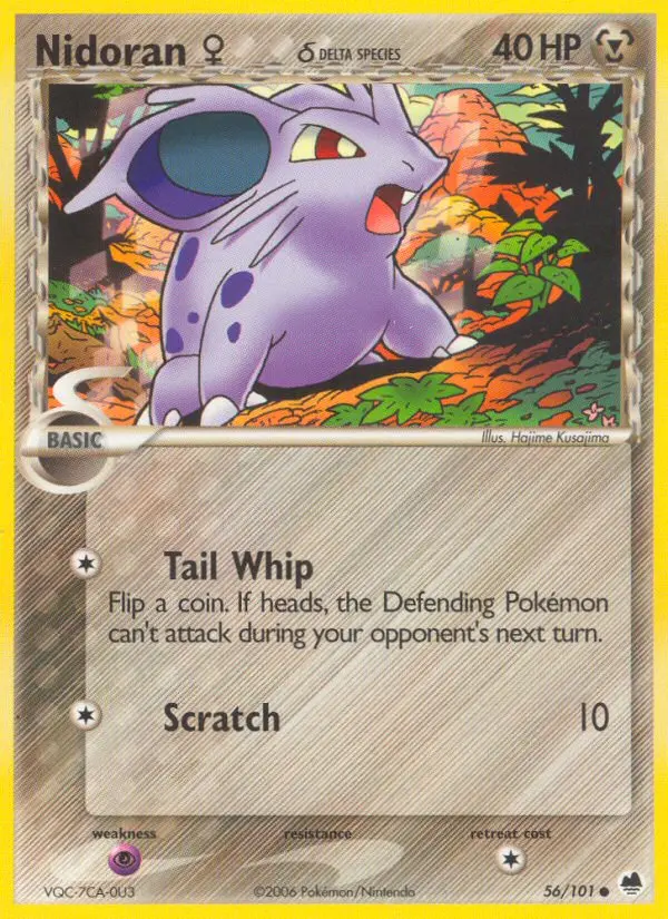 Nidoran♀ δ, Pokémon card