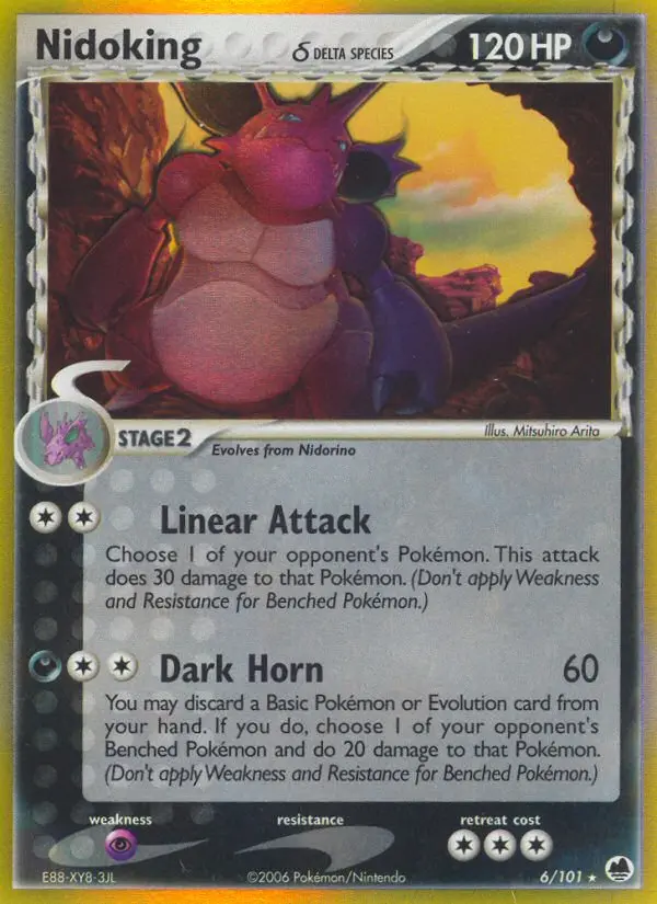 Nidoking δ, Pokémon card