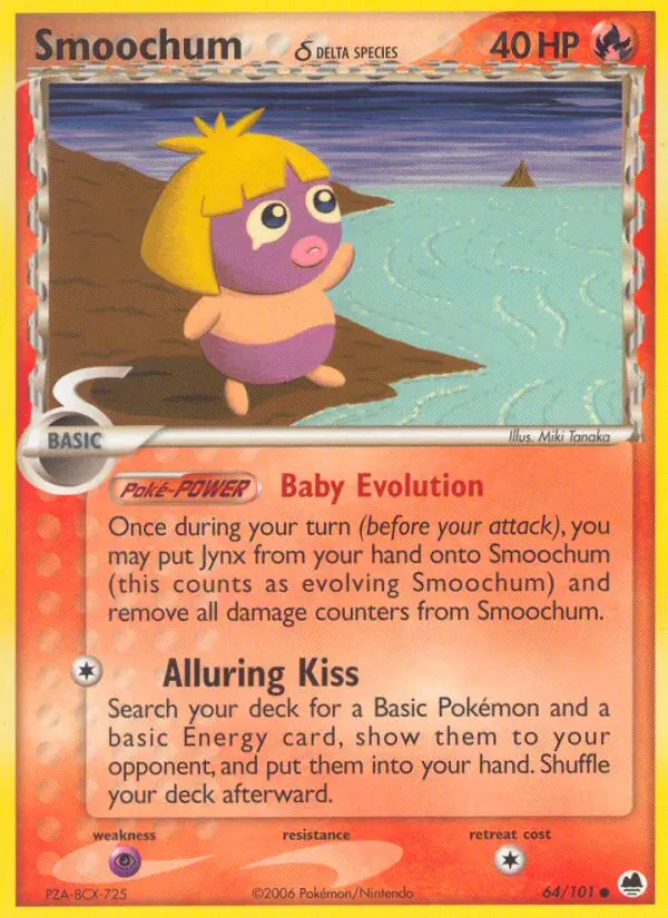 Smoochum δ, Pokémon card