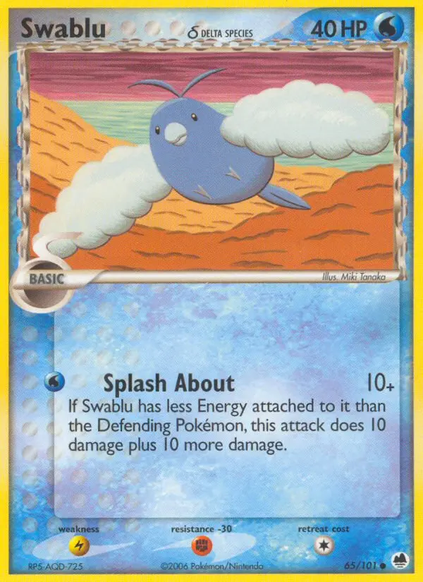 Swablu δ, Pokémon card