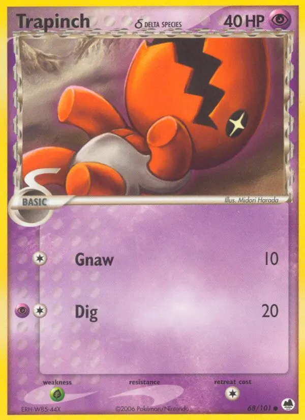 Trapinch δ, Pokémon card