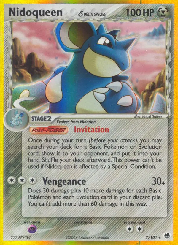 Nidoqueen δ, Pokémon card