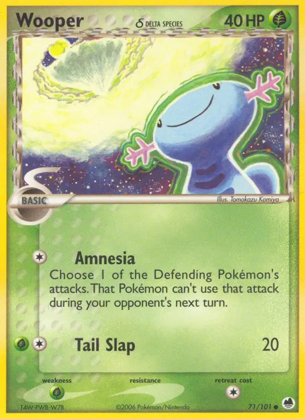 Wooper δ, Pokémon card