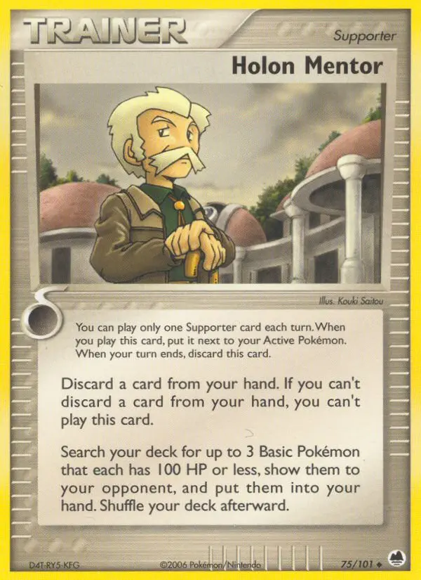Holon Mentor, Pokémon card