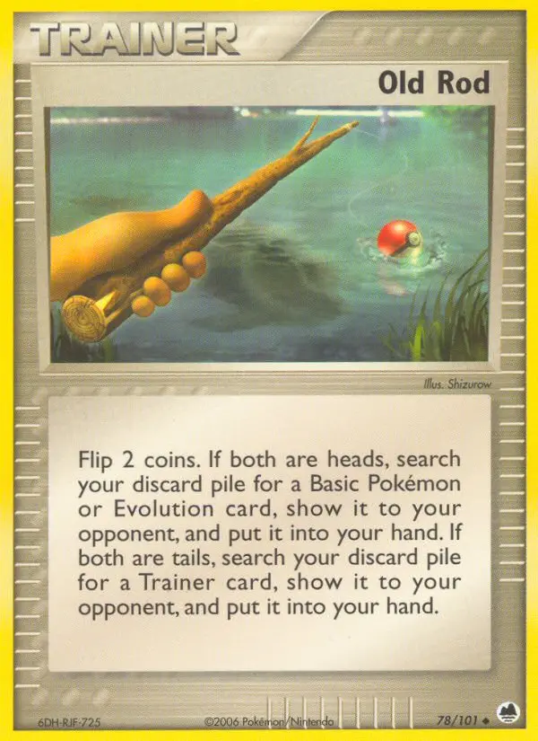 Old Rod, Pokémon card