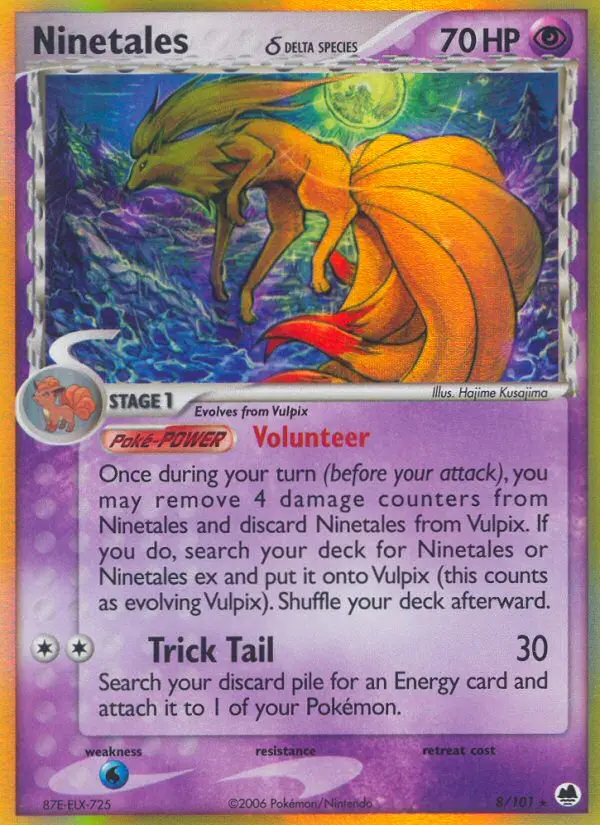 Ninetales δ, Pokémon card