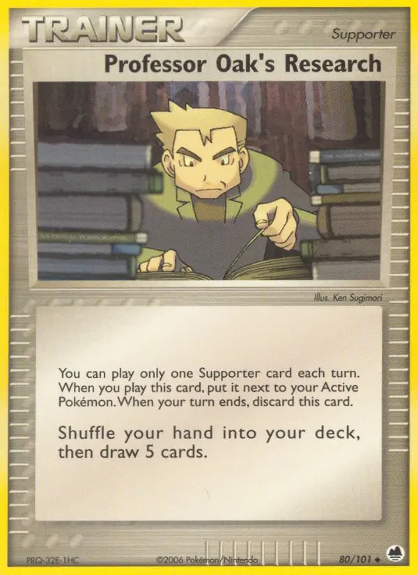 Professor Oak's Research, Pokémon card