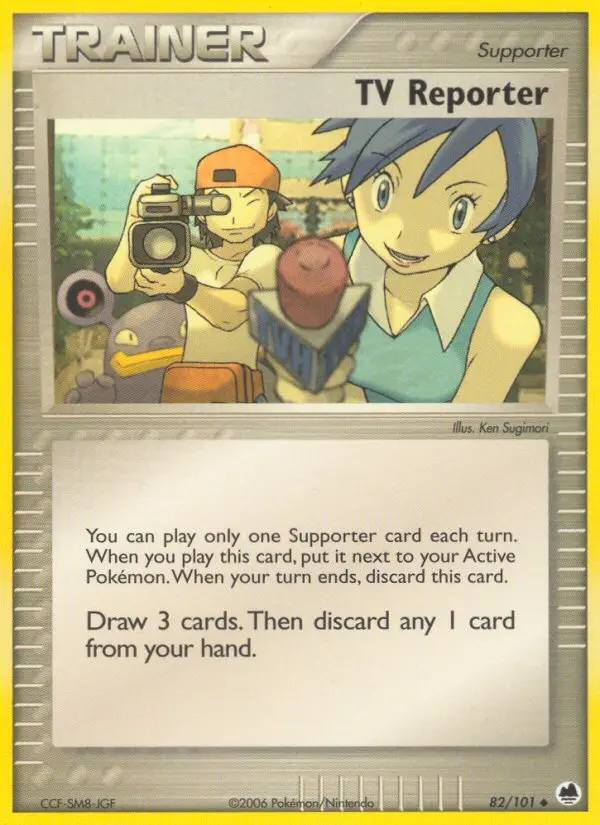 TV Reporter, Pokémon card