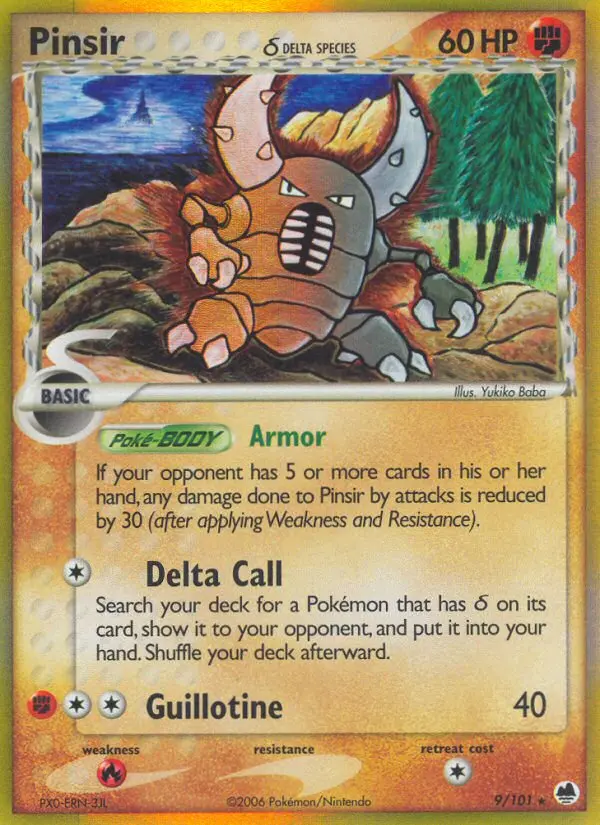 Pinsir δ, Pokémon card