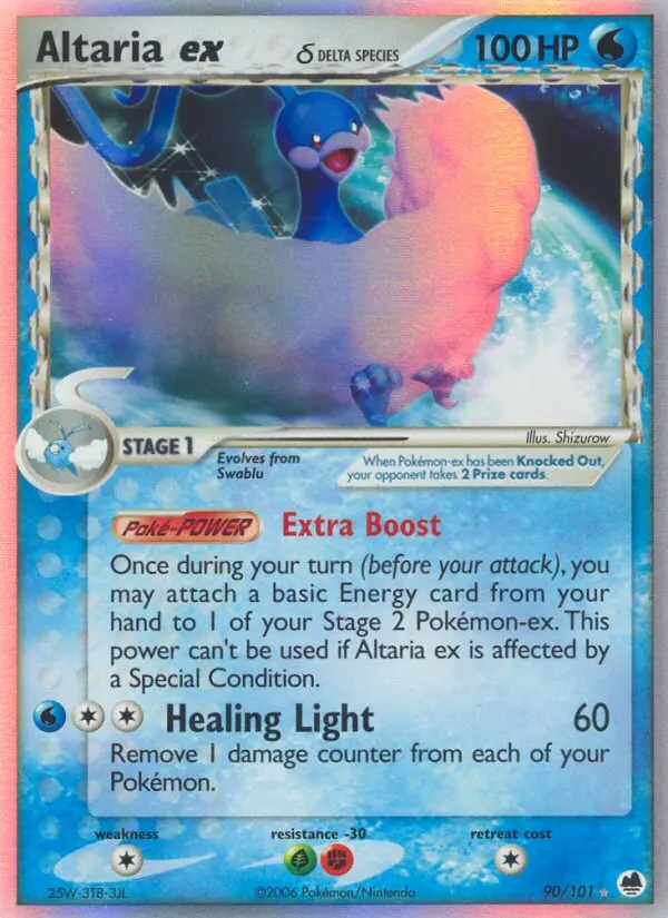Altaria ex δ, Pokémon card