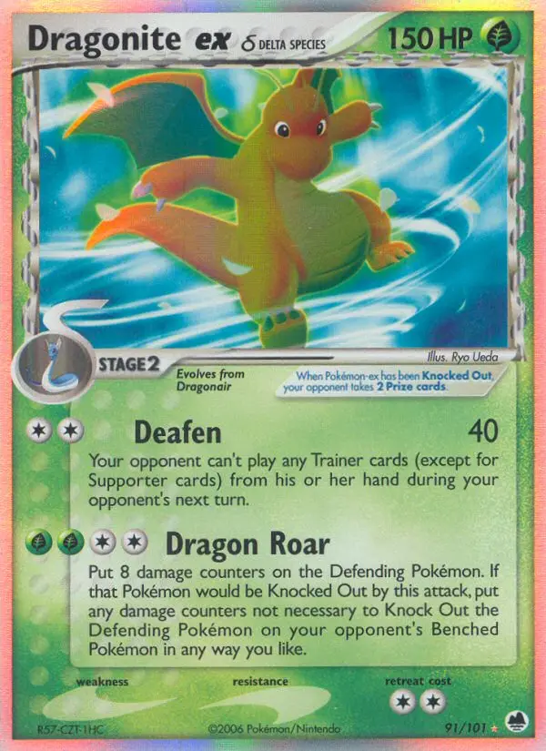 Dragonite ex δ, Pokémon card