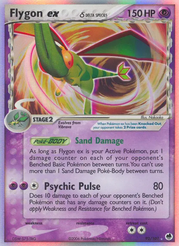 Flygon ex δ, Pokémon card