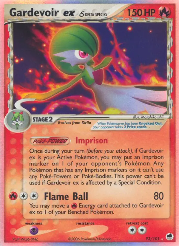 Gardevoir ex δ, Pokémon card