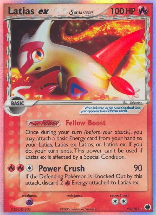 Latias ex δ, Pokémon card