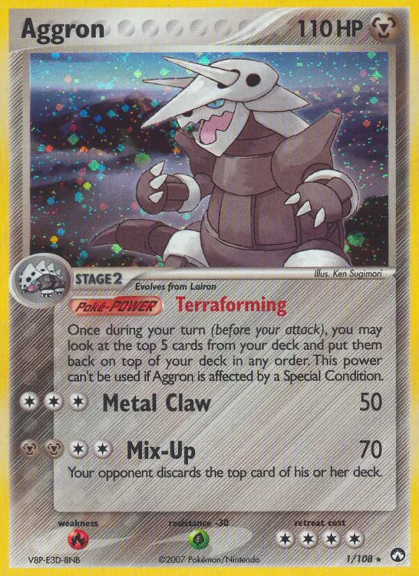 Aggron, Pokémon card