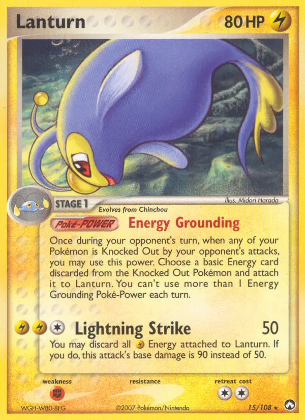 Lanturn, Pokémon card