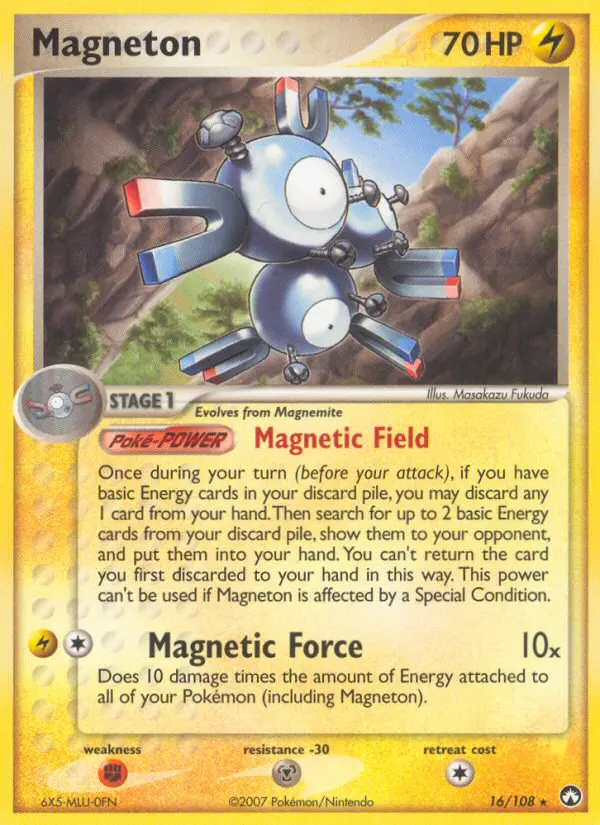 Magneton, Pokémon card